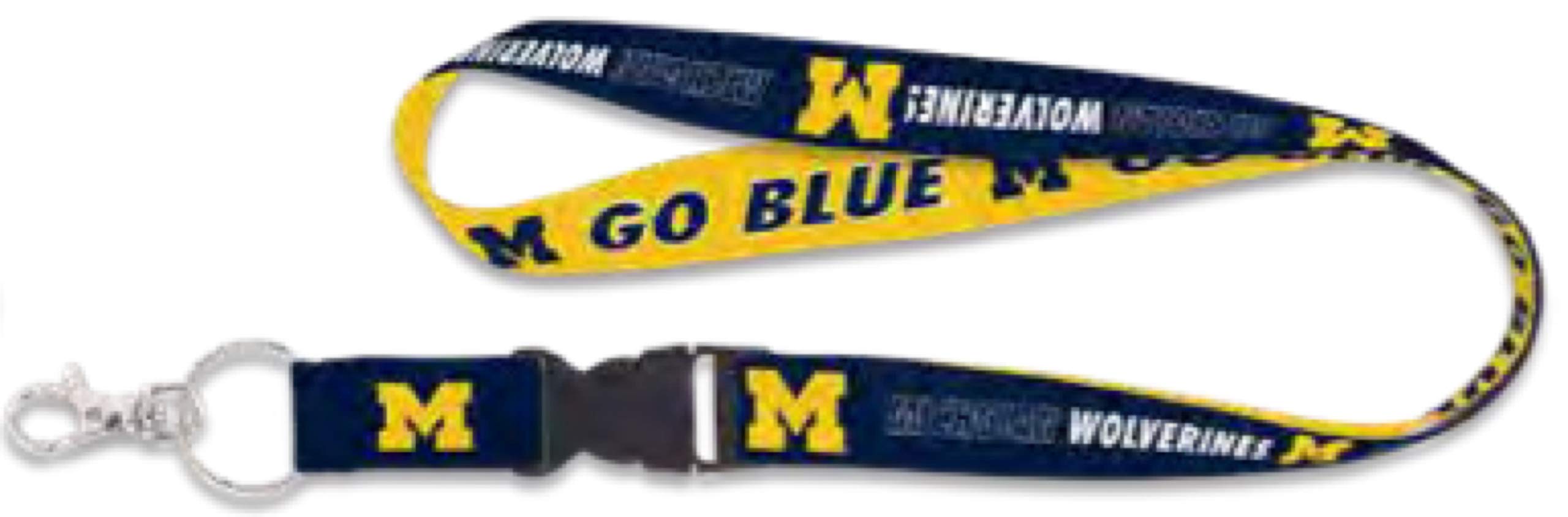 WinCraftNCAA University Michigan Wolverines Slogan 1-Inch Lanyard/Detachable Buckle