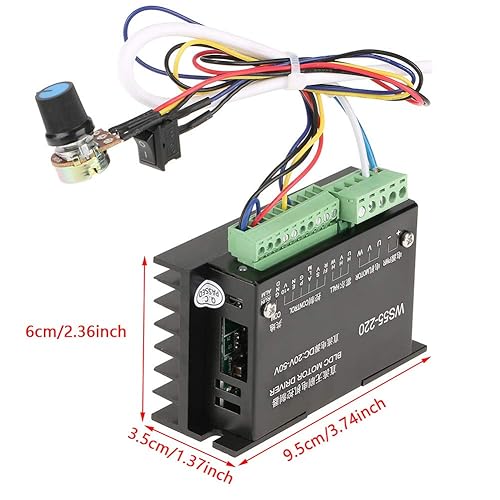 Miniatura 3 de Controlador del controlador del motor,DC 48V 500W CNC sin escobillas husillo BLDC controlador de motor controlador, controlador de motor paso a paso