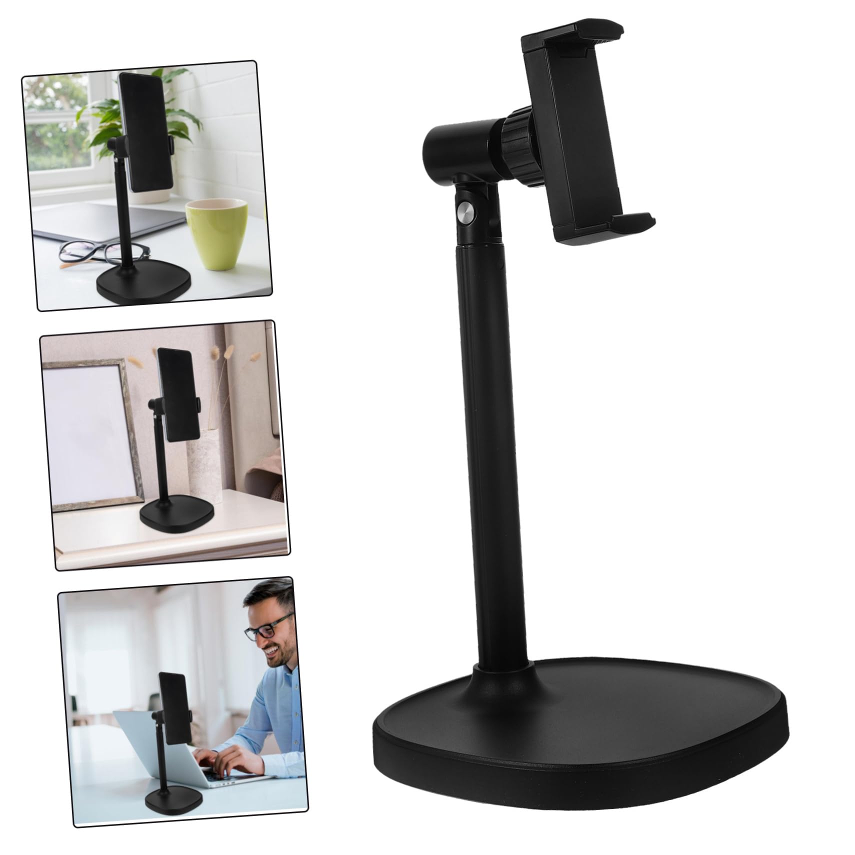 Supporto Regolabile Per Smartphone Da Scrivania Supporto Da Tavolo Portatile Per Telefono e Tablet Ottimizza Angolo Di Visione Per Casa e Ufficio Design Antiscivolo e Compatto