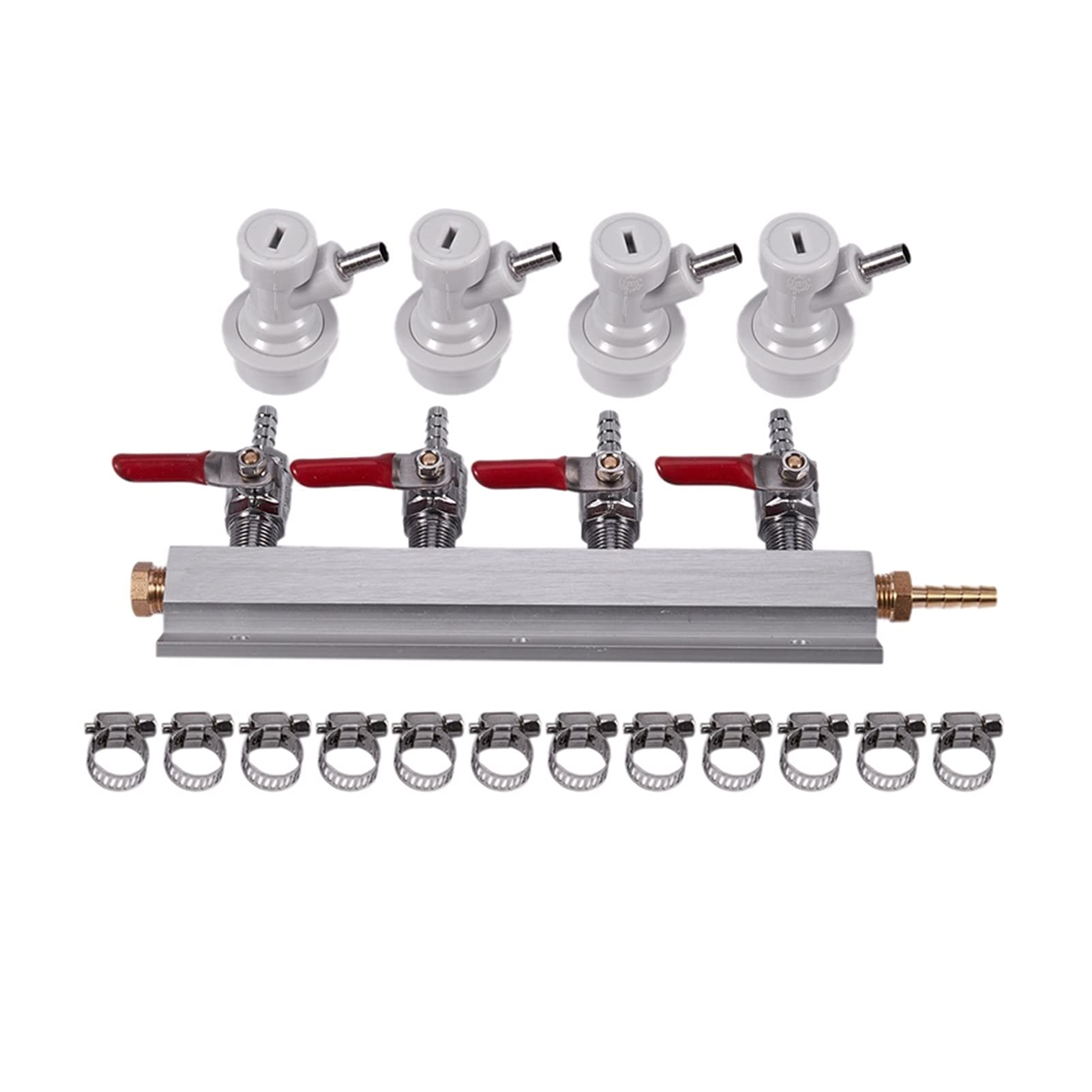 Buy JPING 4Way Splitter,CO2 Manifold Distributor with Integrated Check
