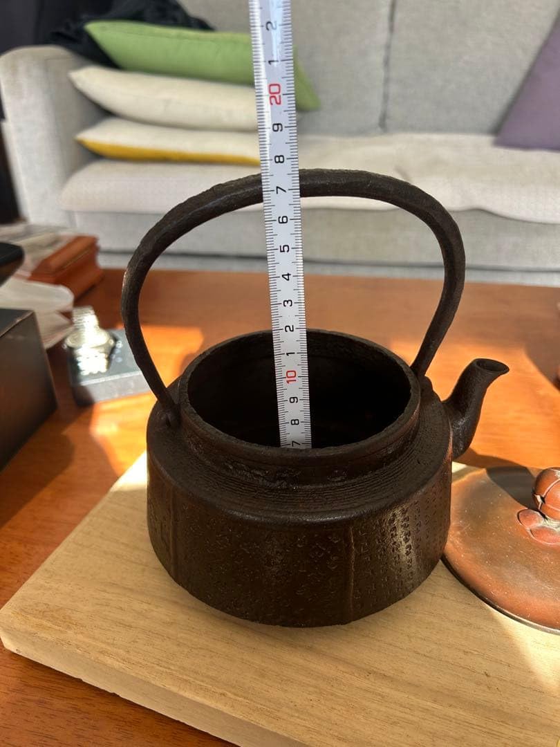 Amazon.co.jp: 南部鉄天祐堂 天祐堂 鉄瓶 骨董品 アンティーク 約1.5L