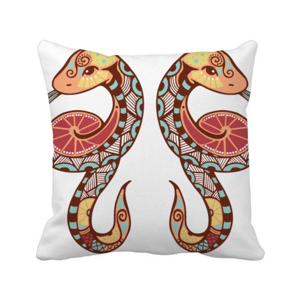 Housse de coussin carrée Gemini au fini soigné pour une décoration intérieure haut de gamme
