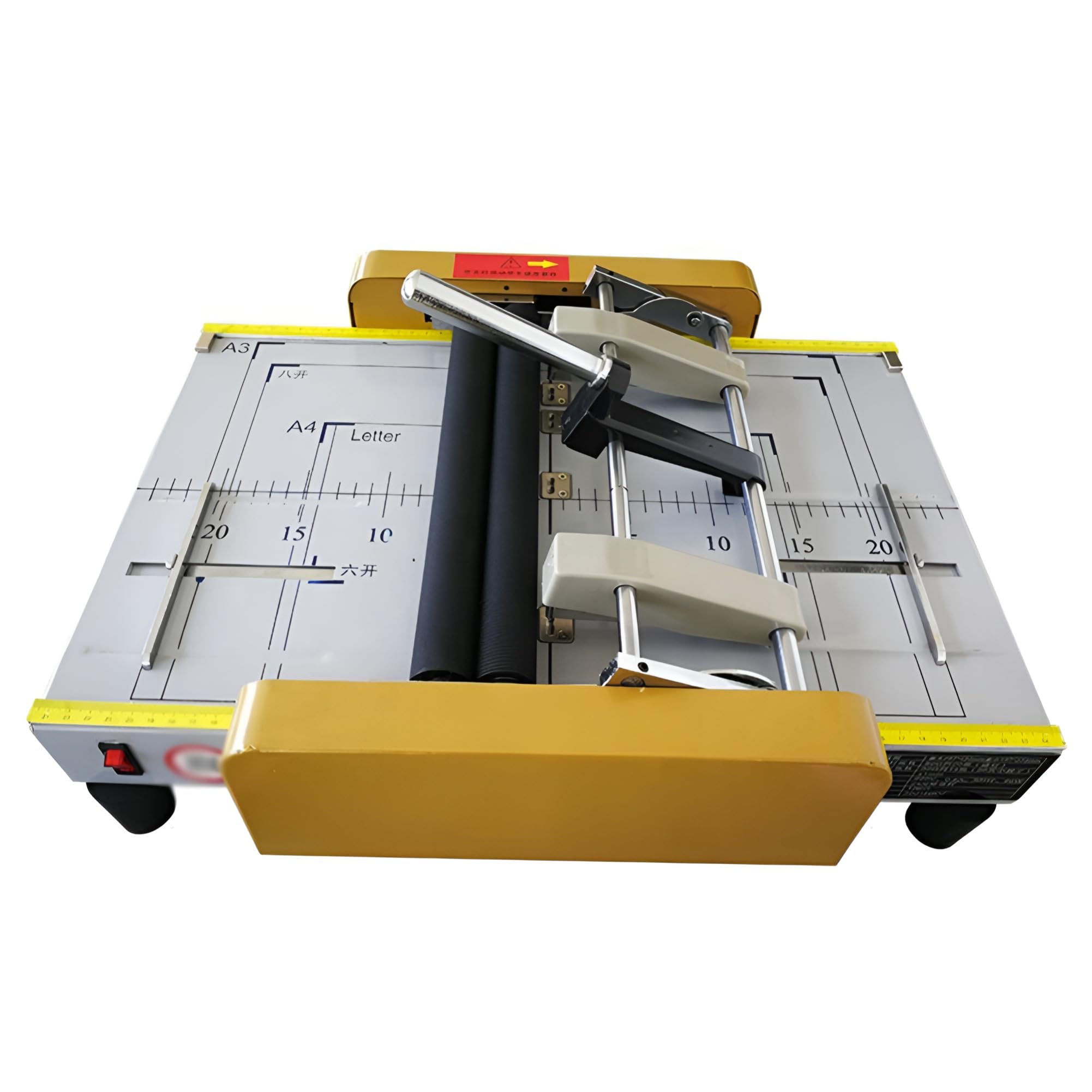 Binding Machine - Pinzatrice pieghevole con capacità di 5 fogli, posizioni dei chiodi regolabili per scuole e stamperie