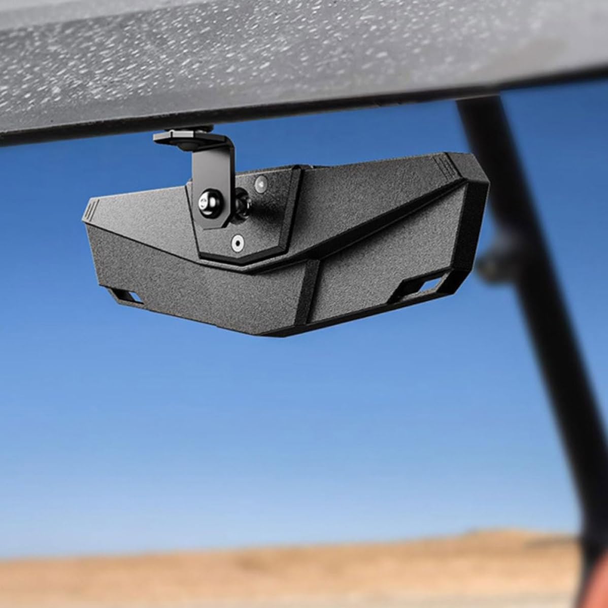 FRCOLOR Rétroviseur Mort Atv et Auxiliaire Utv pour Noir Abs en Ajustable Large Champ de Vision, Surveillance de L'angle en-piste