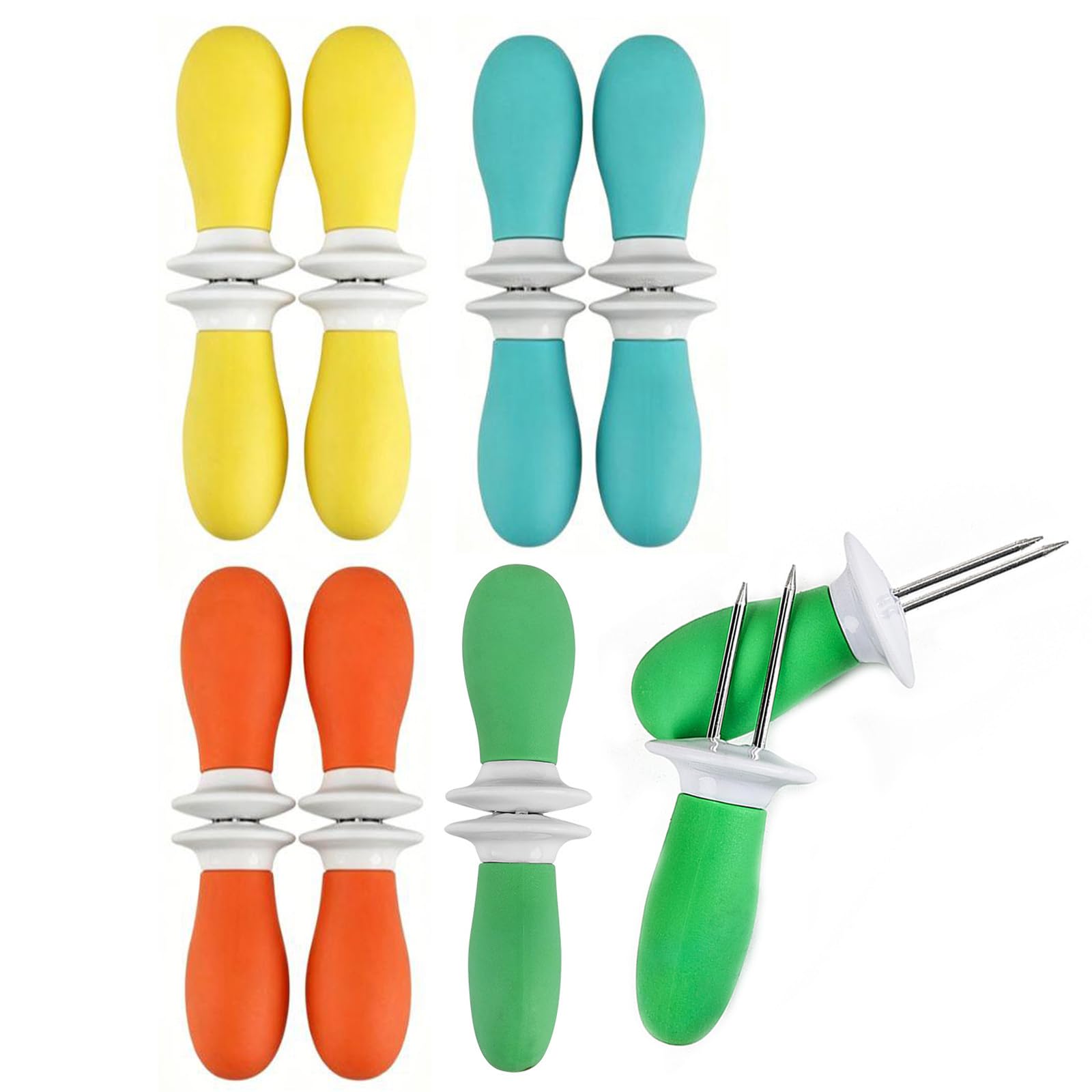 16 Pcs Corn On The Cob Holders, Stainless Steel Corn Fork Picks