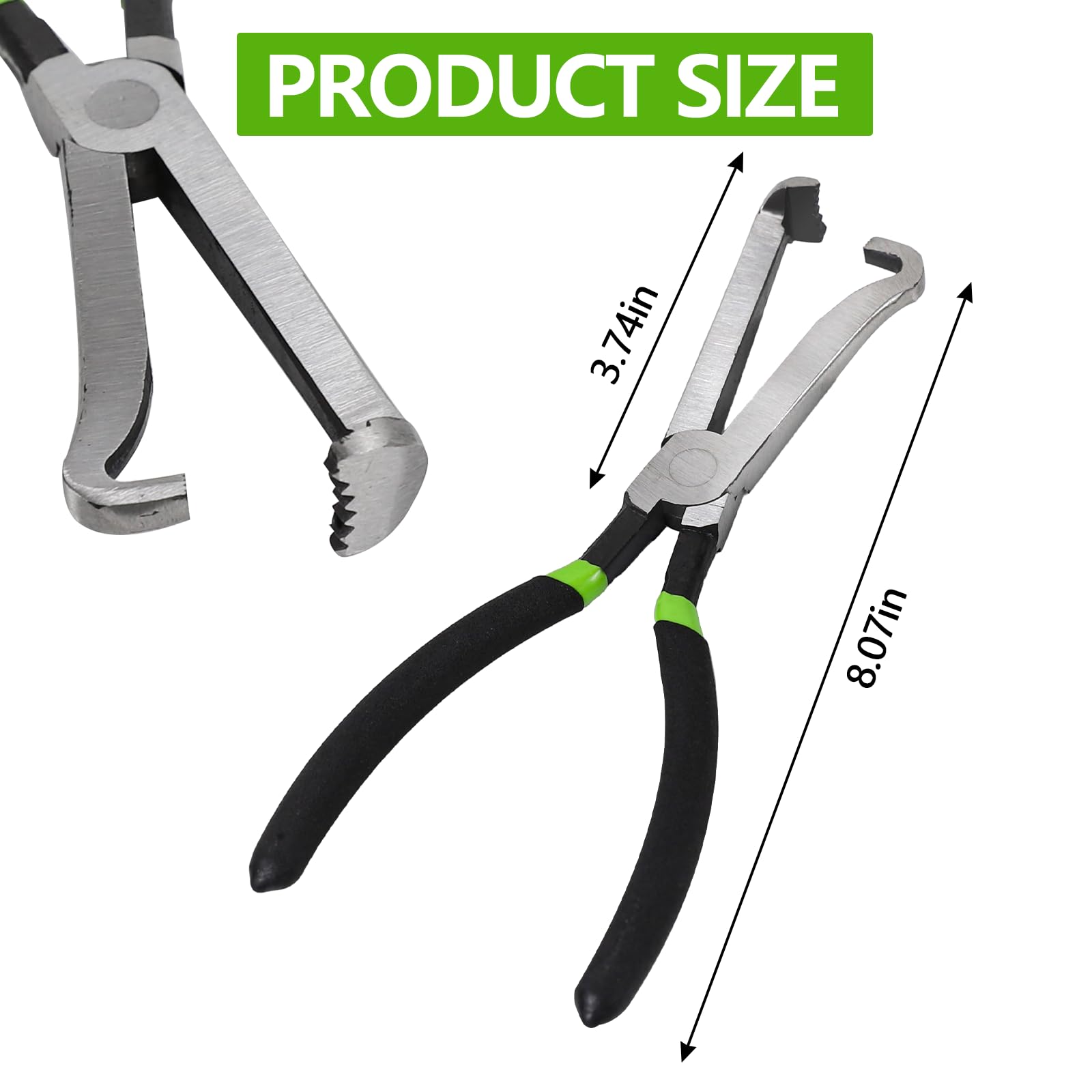 Ongfuwu 37960 Electrical Disconnect Pliers for Cars, Automotive Electrical Connector Disconnect Plier, Multipurpose Long Spark Plug Disassembly Pliers, Universal Car Accessories