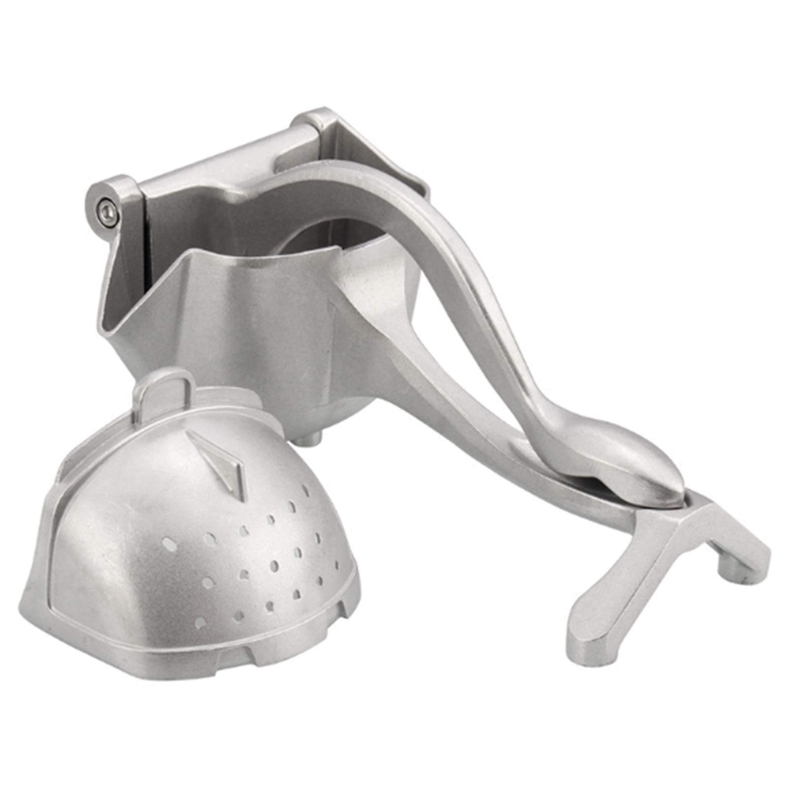 Silber Metall Manuelles Juicer Obst Squeezer Saft Squeezer Zitrone Orange Juicer Presse Haushalt Multifunktionale Juicer (Color : Silver)