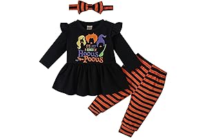 Noubeau Baby Girl's 1st Halloween Pumpkin Print Onesie