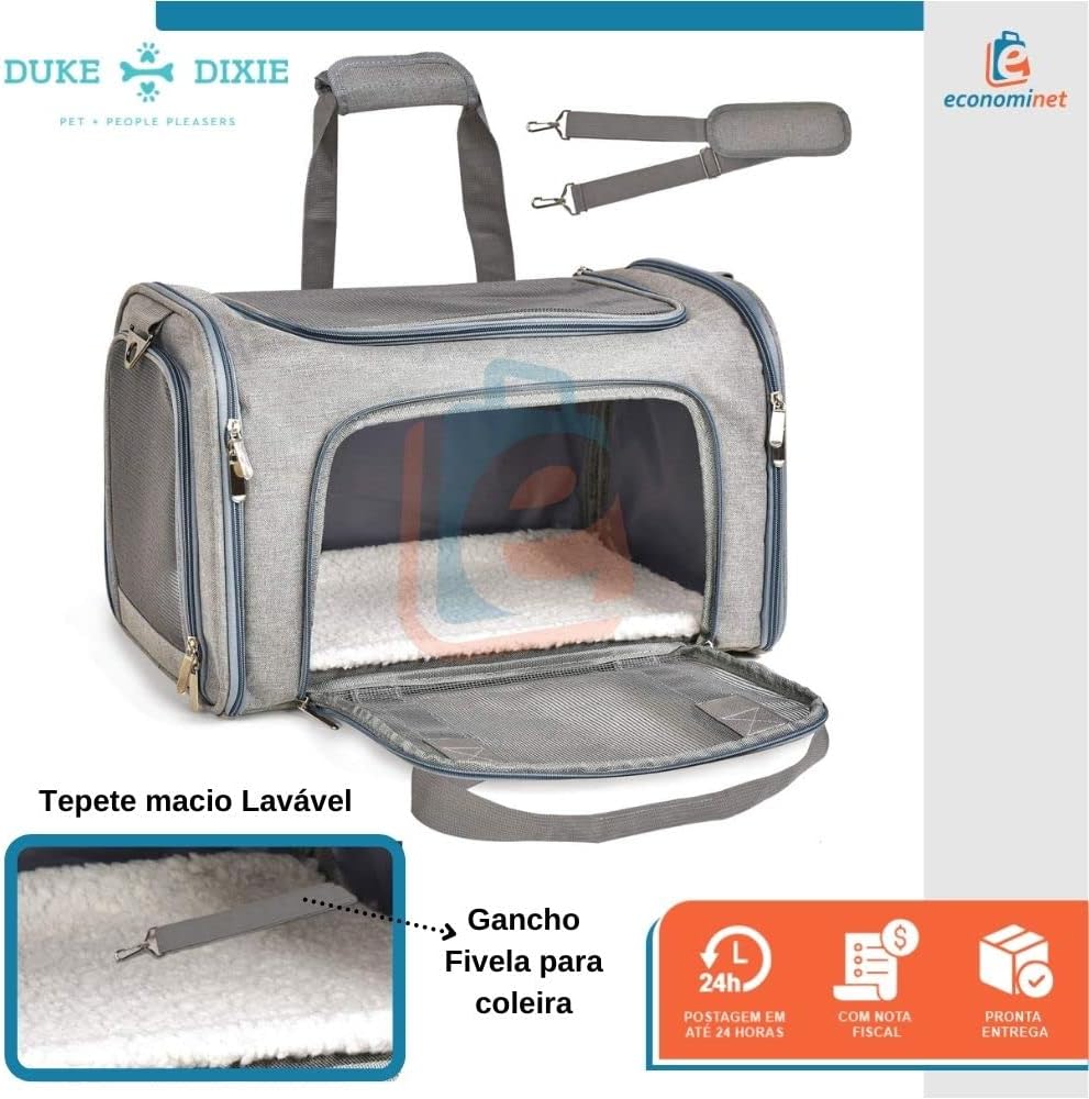 Análise da Bolsa Transporte Pet Duke & Dixie: Conforto e Estilo para Viagens Incríveis! 6 61SgycDLDyL. AC SL1000