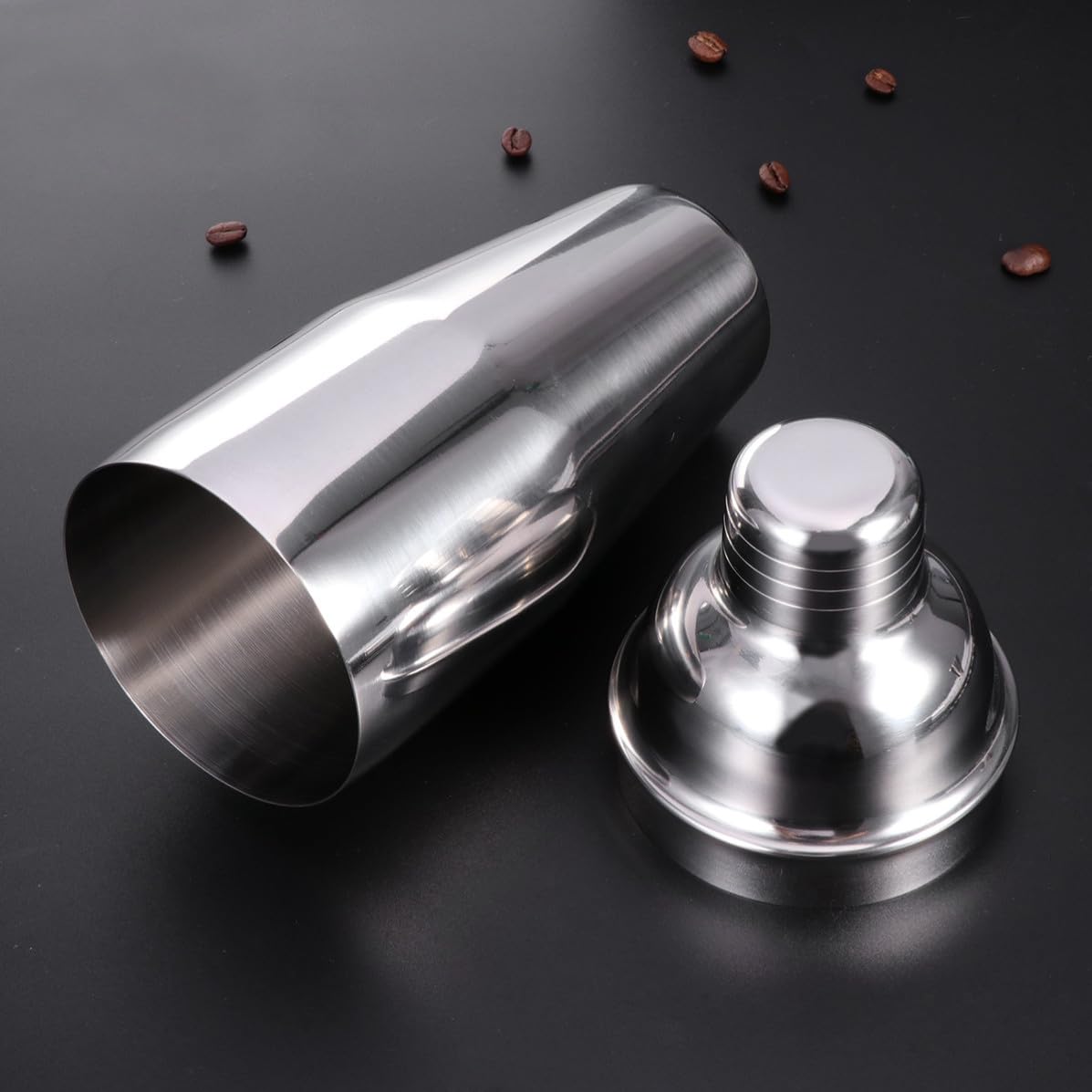 Kit Cocktail Professionnel Shaker à Cocktails 4 Pièces en Acier Inoxydable Doseur et Becs Verseurs, Préparation de Boissons Alcoolisées à Domicile