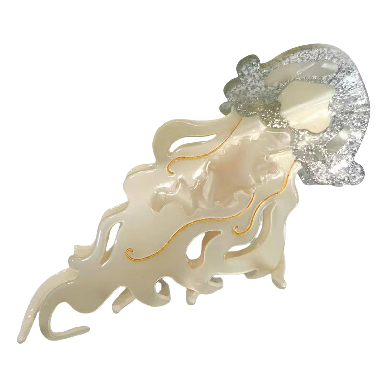 オーダーメイド♡クラゲ♡ベビーヘアクリップ　ヘアゴム クラゲのベビーヘアゴム | yukotto's STORE