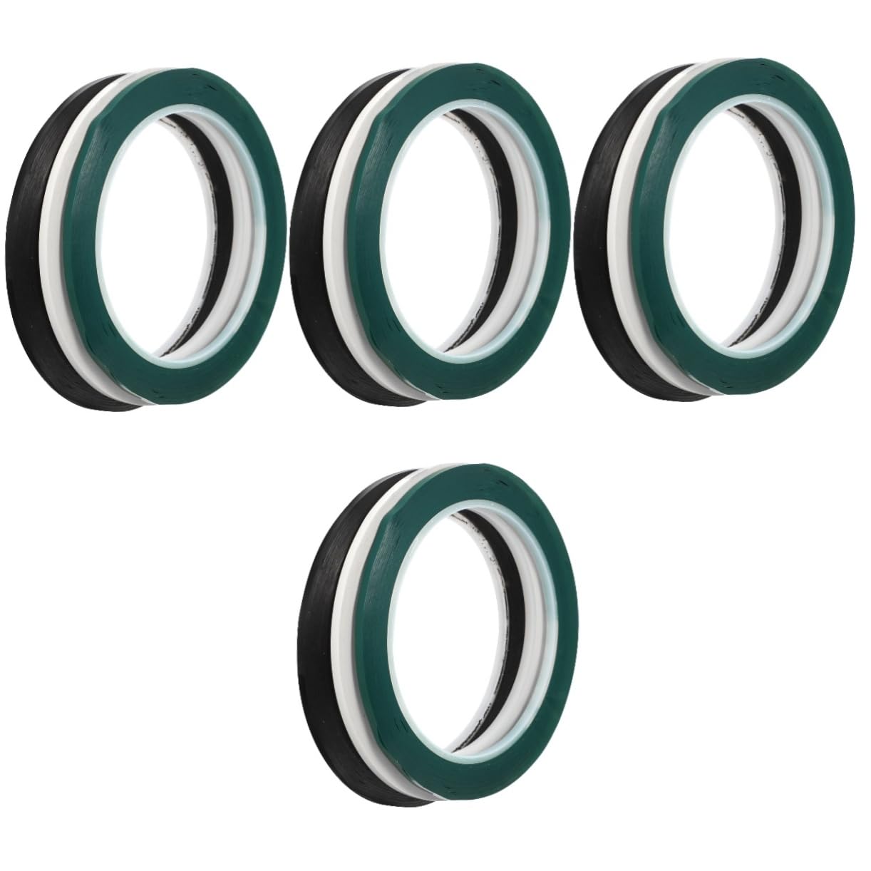 Abaodam 12rotoli Nastro Adesivo Per Violino e Violoncello Etichette Colorate Per Pratica Musicale Adesivo Removibile Per Principianti Verde Nero Bianco