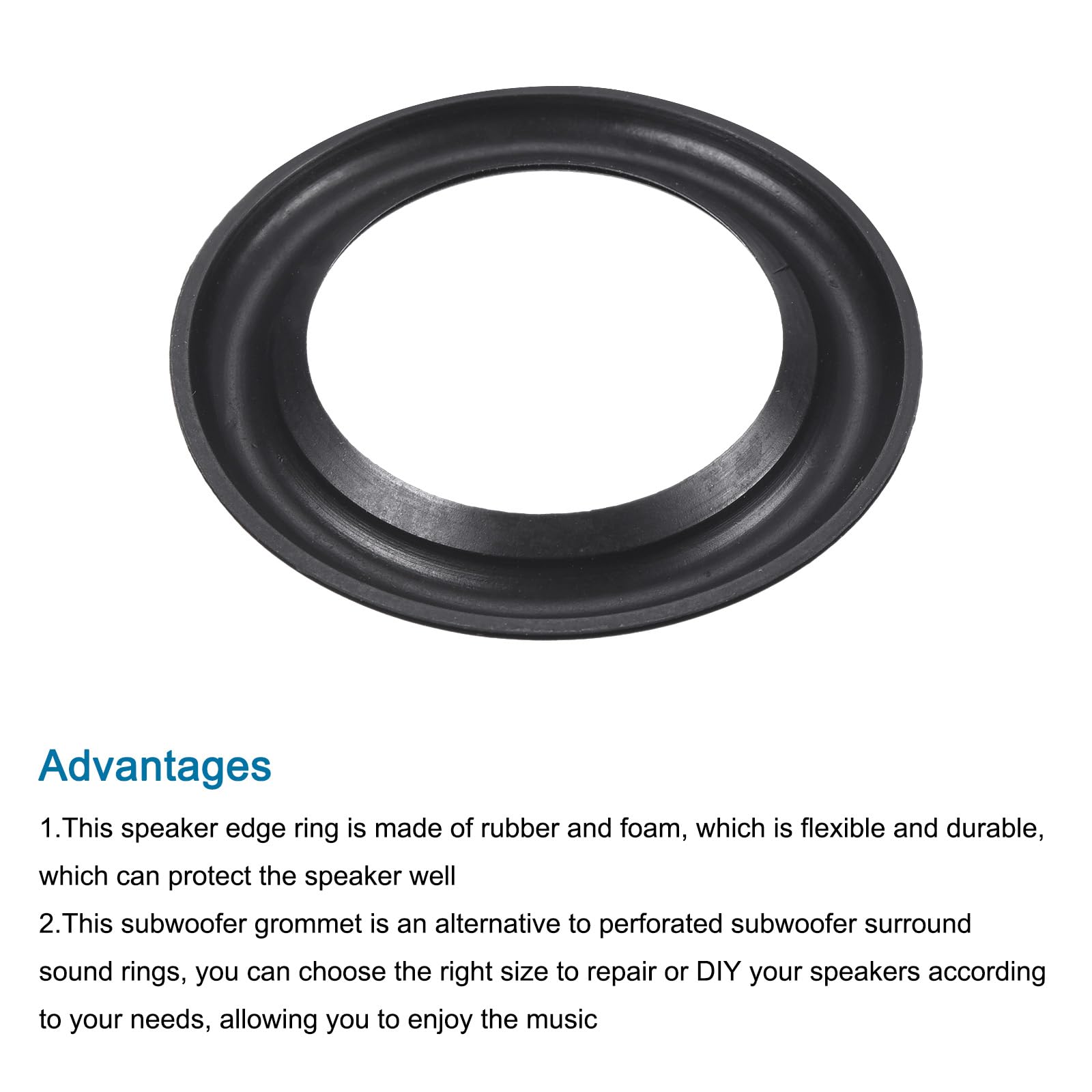 50mm Rubber Speaker Surround Repair Edge For 2-Inch Woofers - DIY Fix For Small Speakers