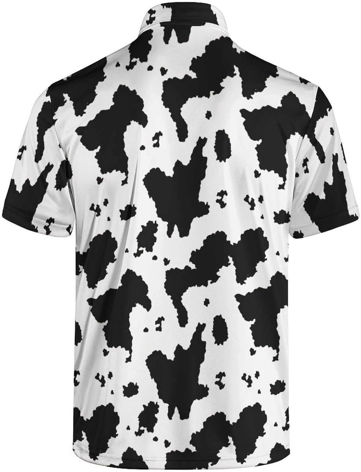 Men's Golf Shirt Funny Polo Shirts Button Up Short Sleeve Party Outfit Shirt for Men