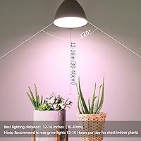 Vista 6 de Bombillas LED inteligentes de crecimiento con control remoto, modo de simulación solar, temporizador automático integrado, A21A70 E26E27 9W