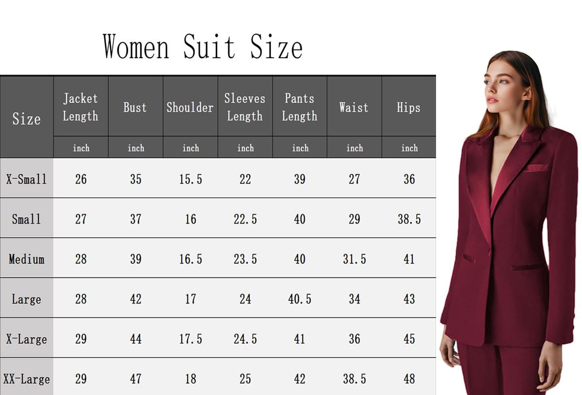 Costume deux pièces pour femme - Coupe ajustée - Blazer et pantalon - Tenue décontractée - Tenue de bal de fin d'année