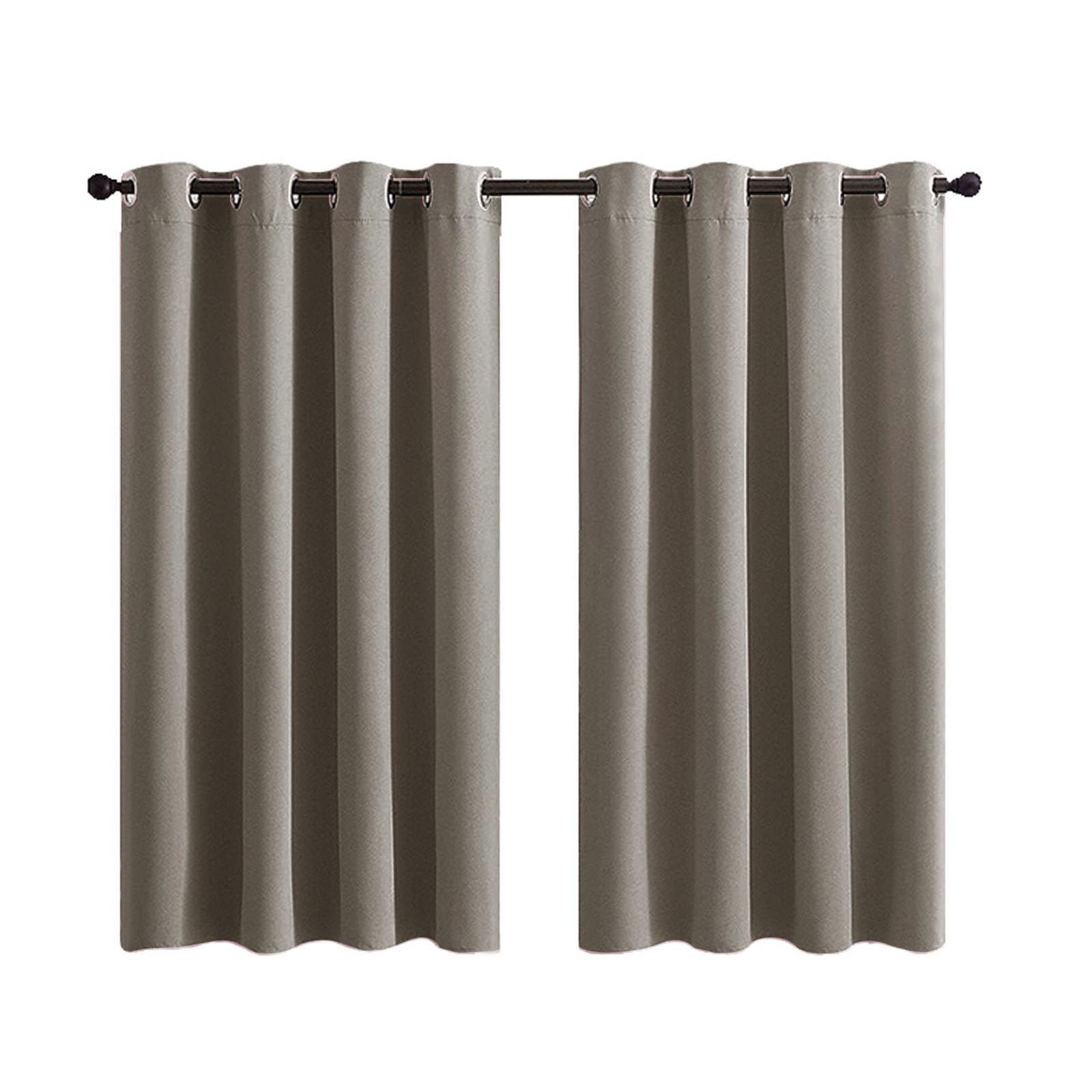 YYDSWTW Blackout Curtains Heavy Curtains Bedroom Curtains Living Room Curtains Blackout Curtains for Bedroom Full Blackout Curtains Blackout Curtains Linen silver-gray 2pcs-66 * 90in