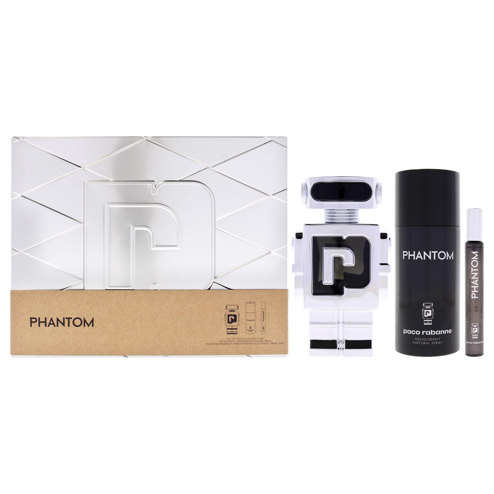 Paco Rabanne, Phantom Giftset, da uomo, 260 ml.