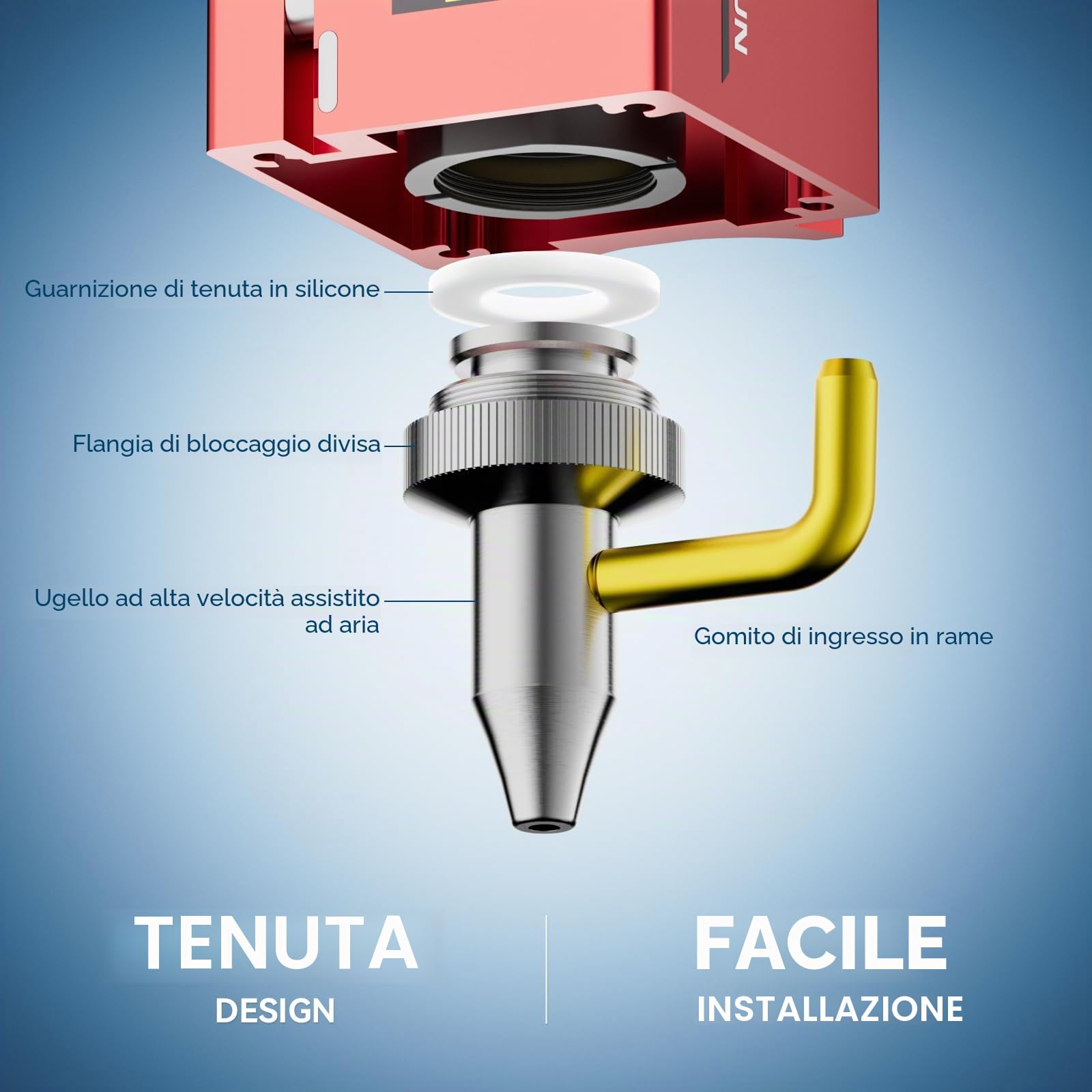SCULPFUN iCube Air Assist e Nido d'Ape Tavolo da Lavoro, Pompa ad Aria per Macchina per Incisione Laser 3W/Pro 5W/Pro Max 10W - Accessori