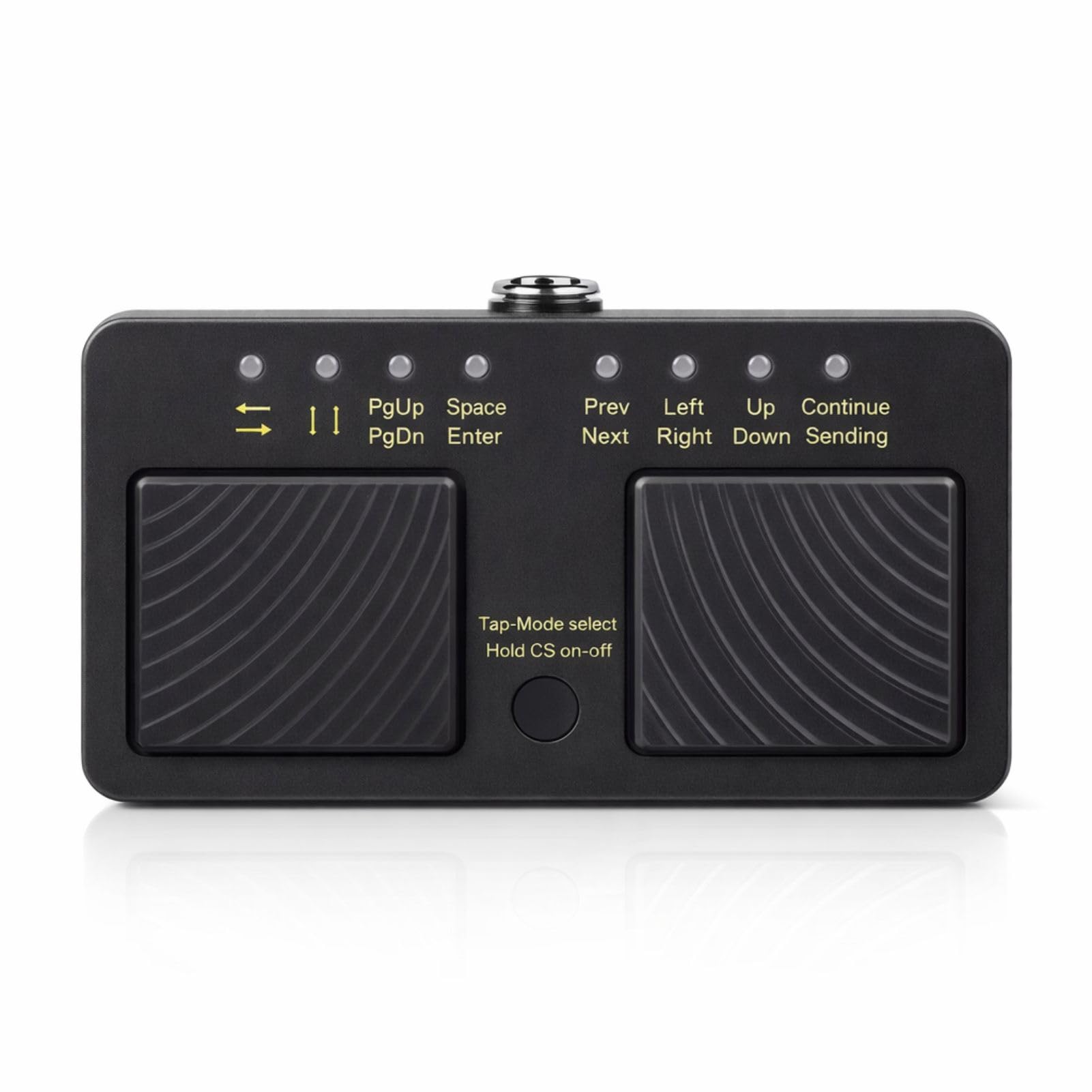 Sxhlseller Pedal Inalámbrico para Cambio de Página para Control de Partituras, Funcionamiento Silencioso para Estudio de Grabación, Carga USB, para Tableta, Portátil, PC, Plástico