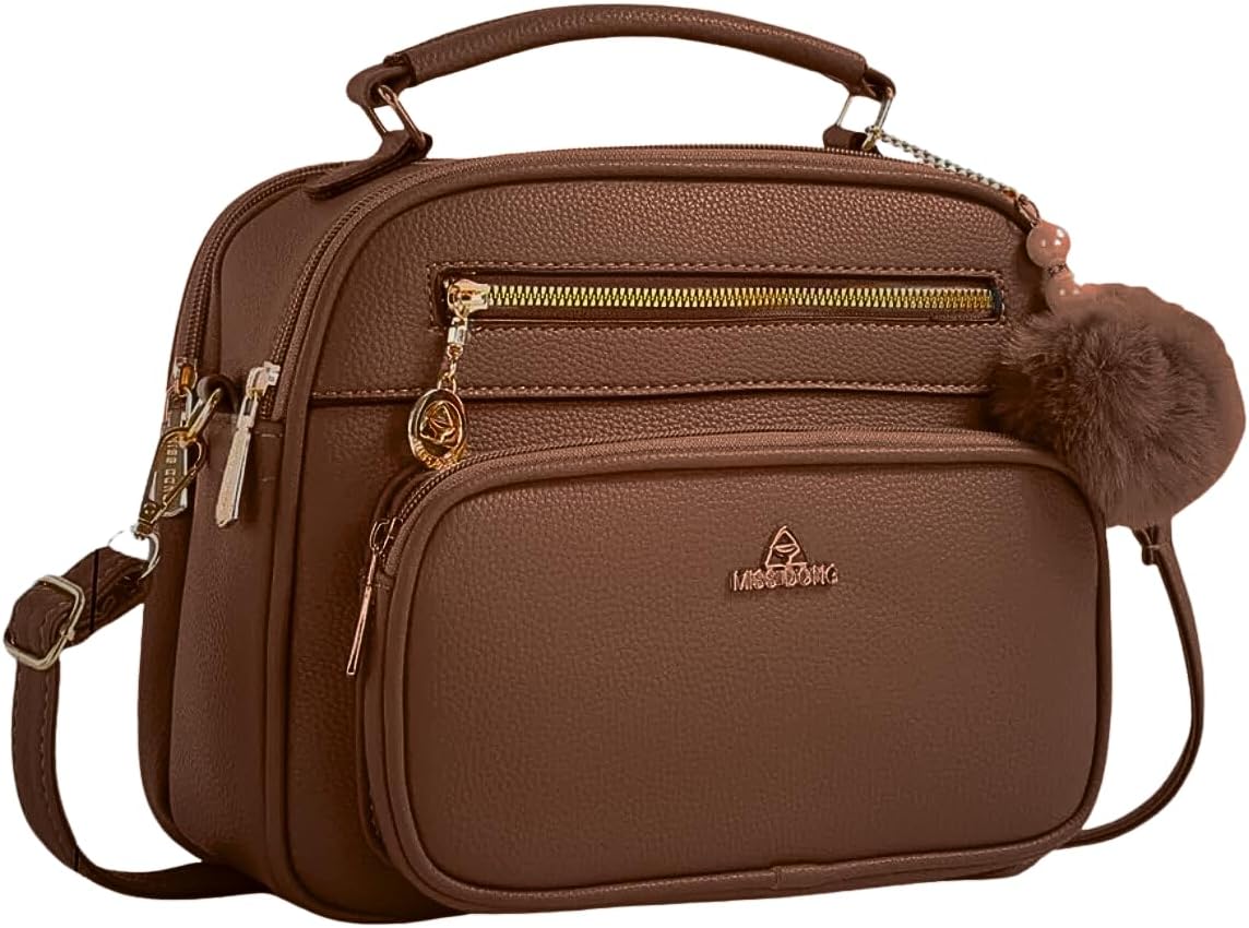 Bolsa Feminina Baú Transversal tamanho Médio em couro PU com Alça De Ombro removível Tiracolo