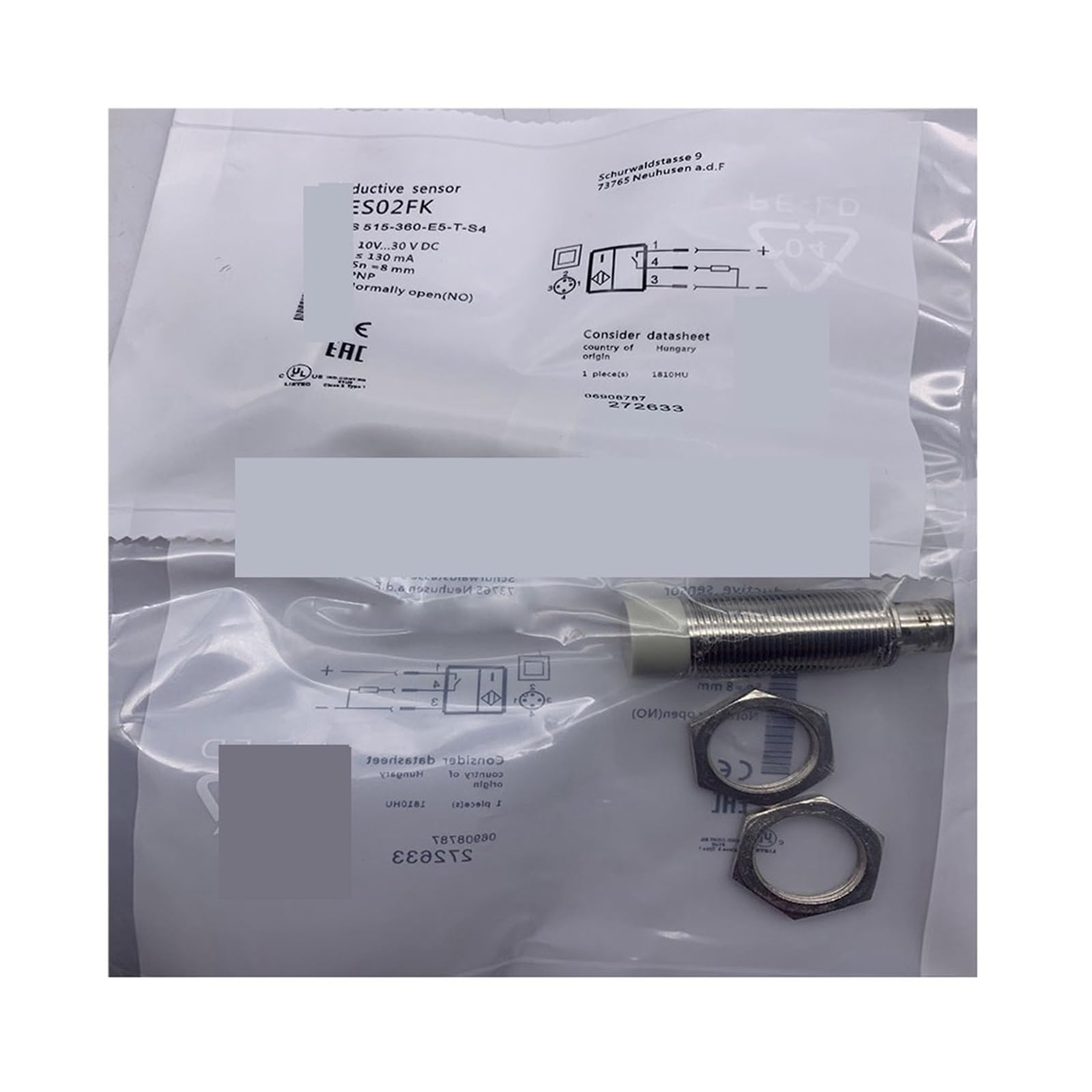 Capteur de proximité 515-326-E5-T-S4 pour synchroniser les lignes