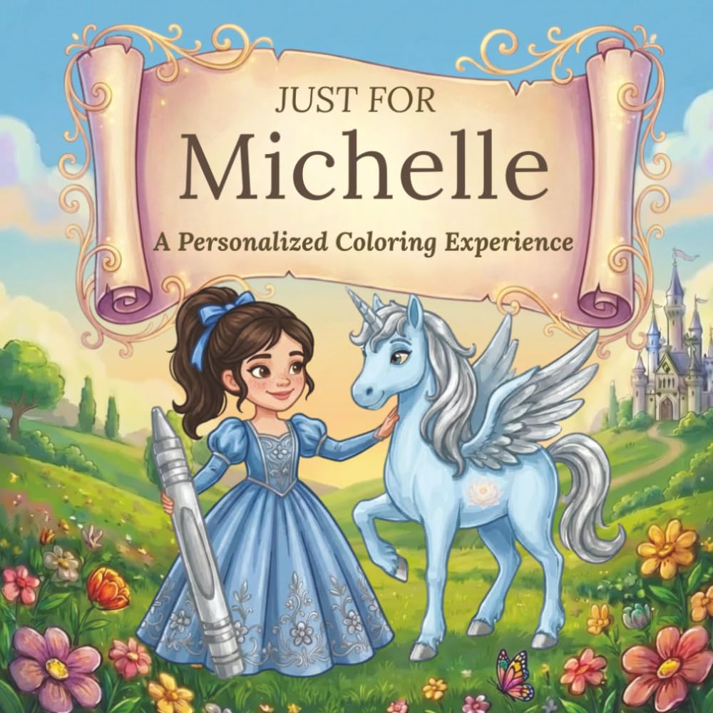 Just for Michelle: A Personalized Coloring Experience: 50 total coloring pages | 28 coloring pages featuring Michelle's name | 22 coloring pages themed for girls (Personalized Coloring Book Series)