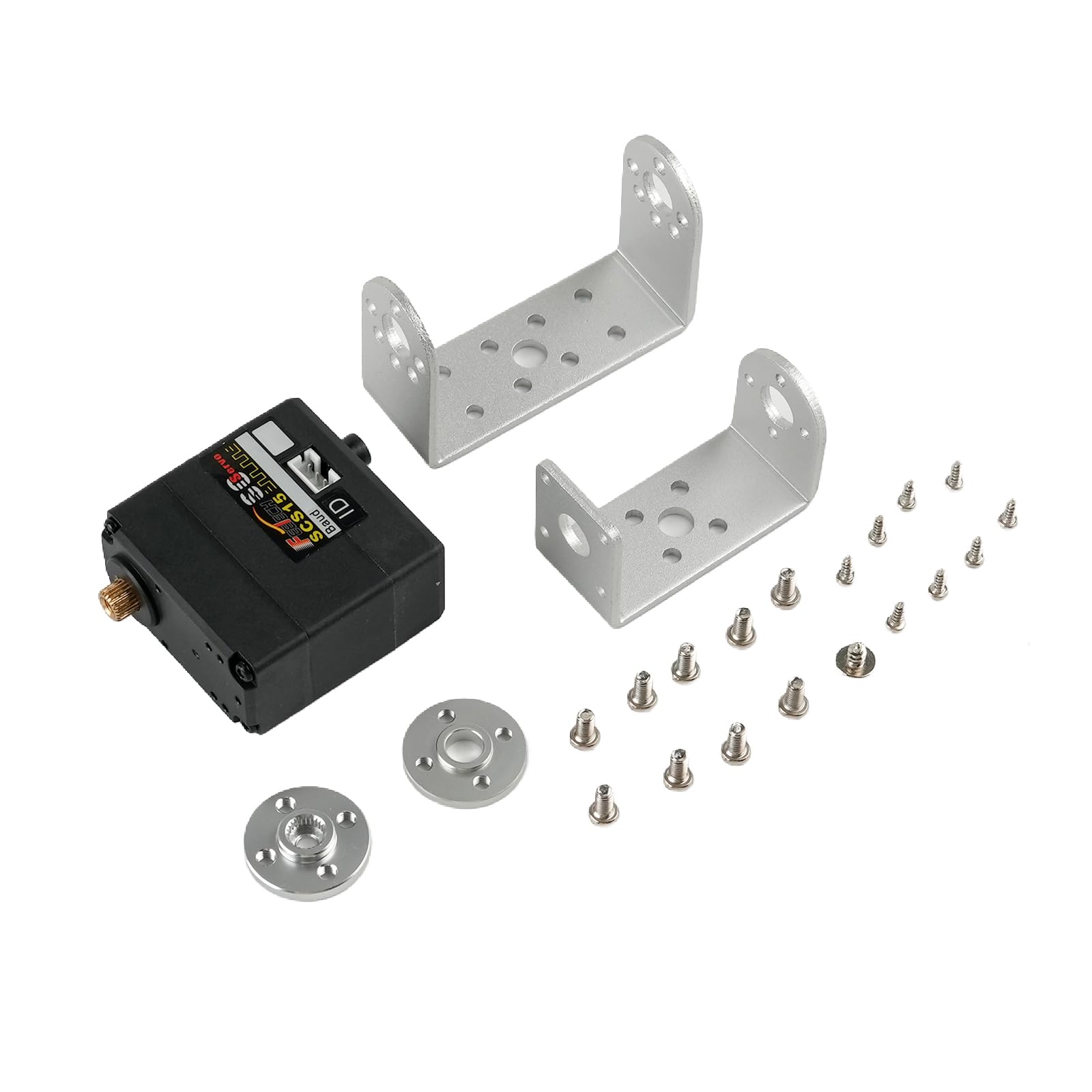 Feetech SCS15 Servo digitale, coppia 15 kg, controllo bus seriale a doppio asse, interfaccia TTL, programmabile a 180 gradi, feedback di posizione, per progetti fai da te di robotica per auto