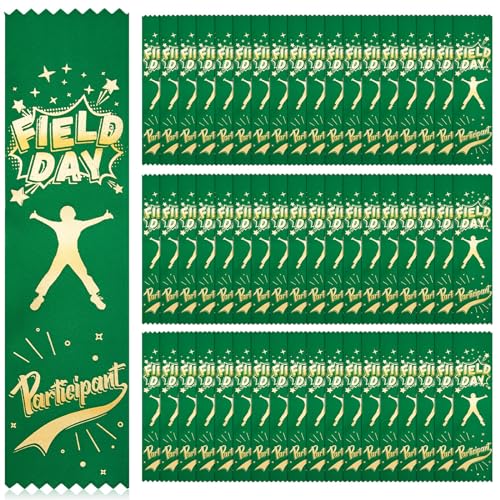 Kisston 200 Pcs Field Day Participant Ribbons Award Ribbon Prize Ribbons Winner Recognition Ribbons Bookmark Style for Competition Sports Event Contest Prize Ornaments
