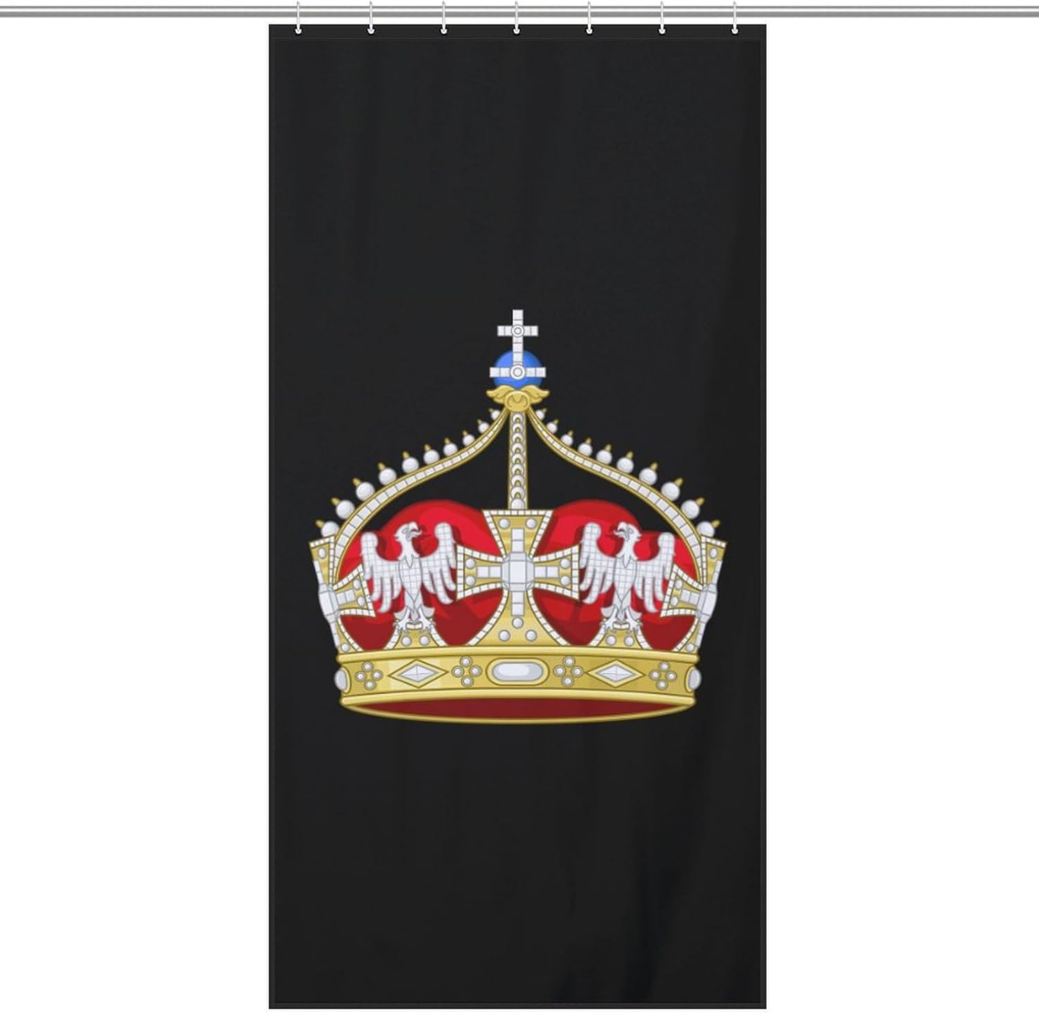 The German Prince Funny Shower Curtains Washable Bath Curtain Liner with Hooks for Bathroom Bath Tubs 36x72Inch（92x183cm）