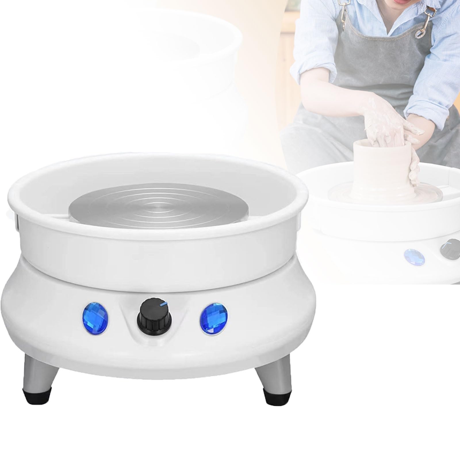 Machine de formage de poterie LCD tactile avec roue de 25 cm
