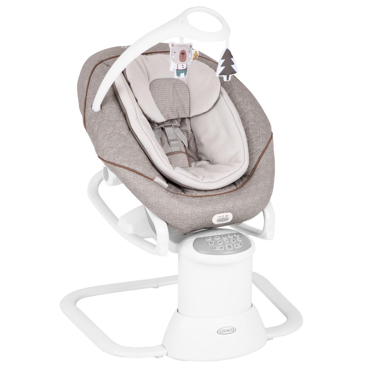 Graco All Ways Soother 2-in-1 Baby Swing and Portable Rocker (Birth to 6 Months Approx, 0-9kg), with Vibration and Adjustable Swing Speed, Little Adventures