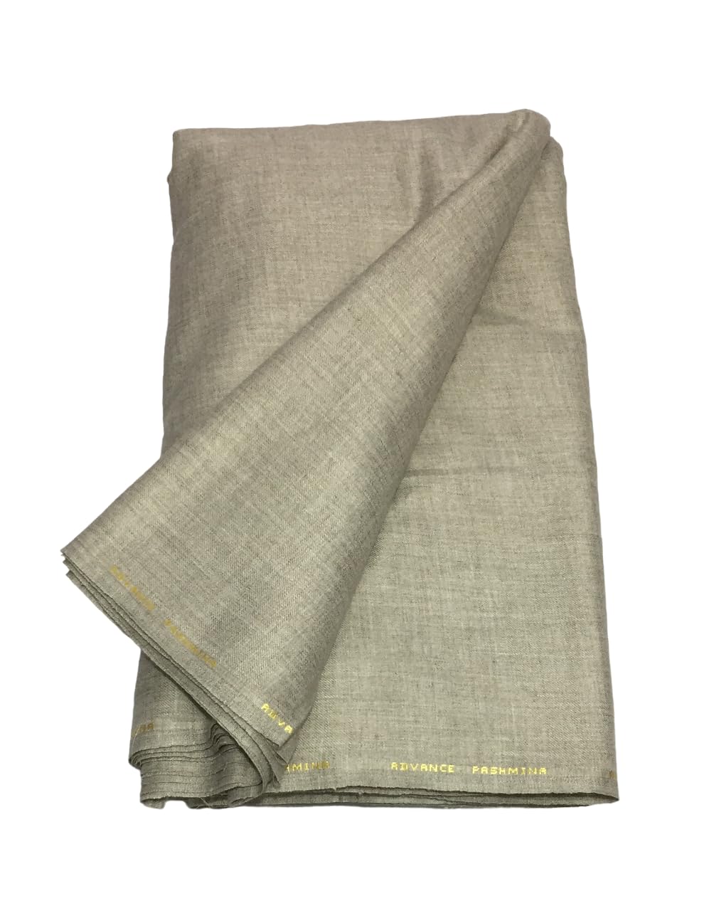 Men's Woollen Unstitched Kurta Pyjama fine quality plain Merino Wool Fabric- 5.5 meters (shirt,pathani suit,Fawn and Cream,Free Size)-image-0
