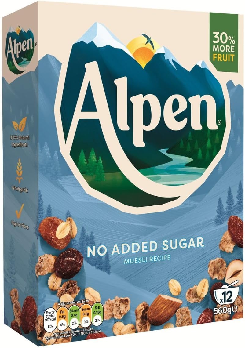 Alpen No Added Sugar Swiss Style Muesli - 560 g
