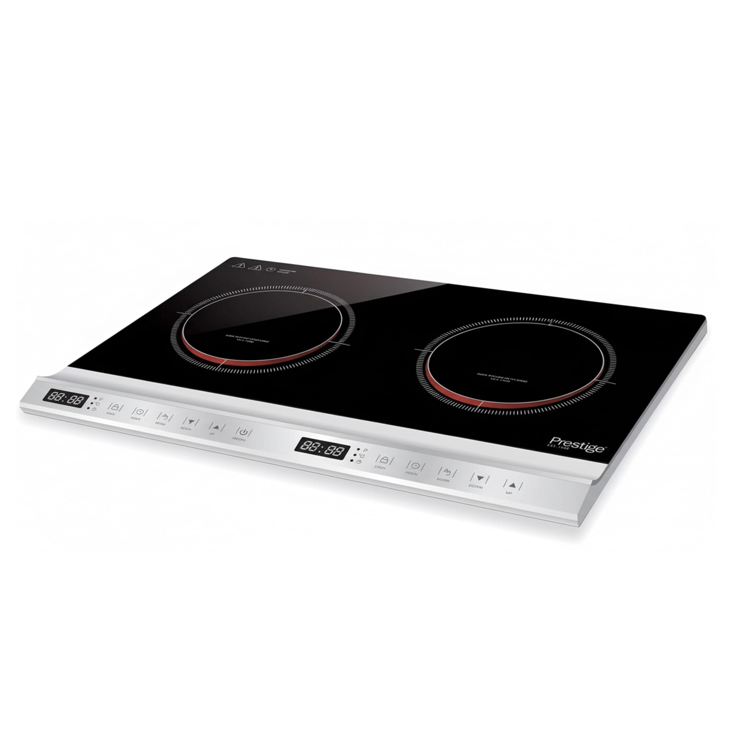 Double Infrared Cooktop 2800 Watts, 10 Preset Temp Control Option, 220-240V, 50-60Hz. -PR81513"Min 1 year manufacturer warranty"