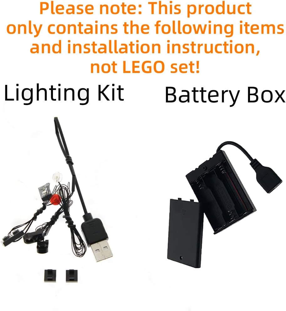 GEAMENT LED Light Kit Compatible with LEGO Imperial Probe Droid - Lighting Set for Star Wars 75306 Model (Building Set Not Included) - Image 4