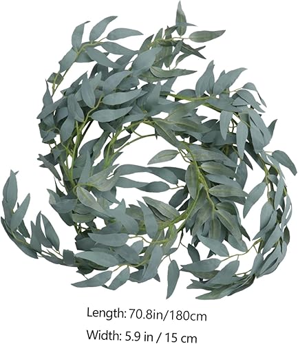 Miniatura 2 de HONMEET 1 adorno colgante de plantas de seda para colgar en el camino, adorno de fiesta de Navidad, diseño suspendido, planta artificial, decoración