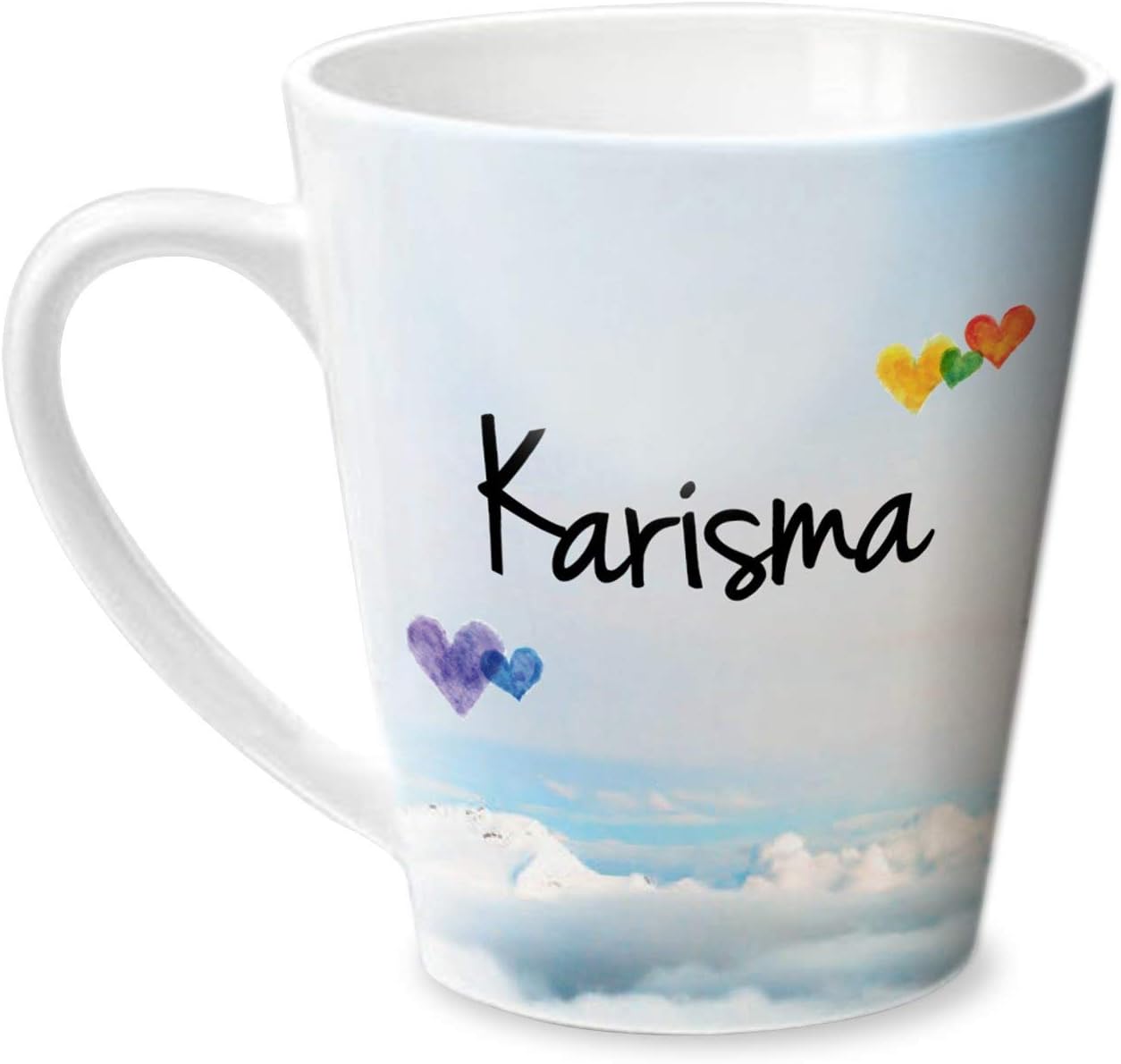 Hot Muggs® Simply Love You Karisma Conical Personalised Name Ceramic, 315ml, 1 Unit