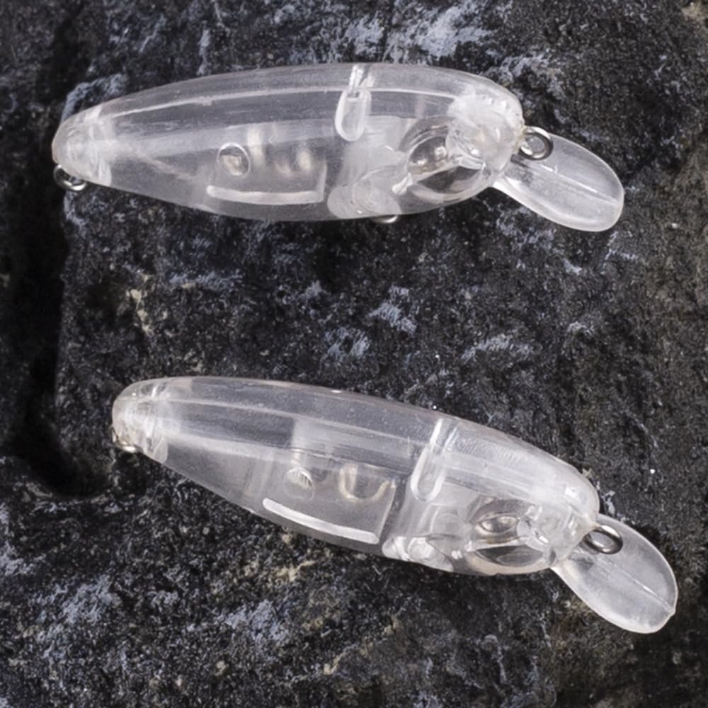 100 Stück 4,5 cm 2,3 g schwimmende Angelköder, Angelköder, Angelköder, Angelköder, Barsch, Hecht, harter Köder, unbemalt