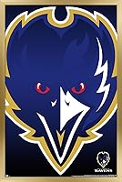 Vista 13 de Trends International NFL Baltimore Ravens - Póster de pared con logotipo 14, 22.375 x 34 pulgadas, versión premium sin marco