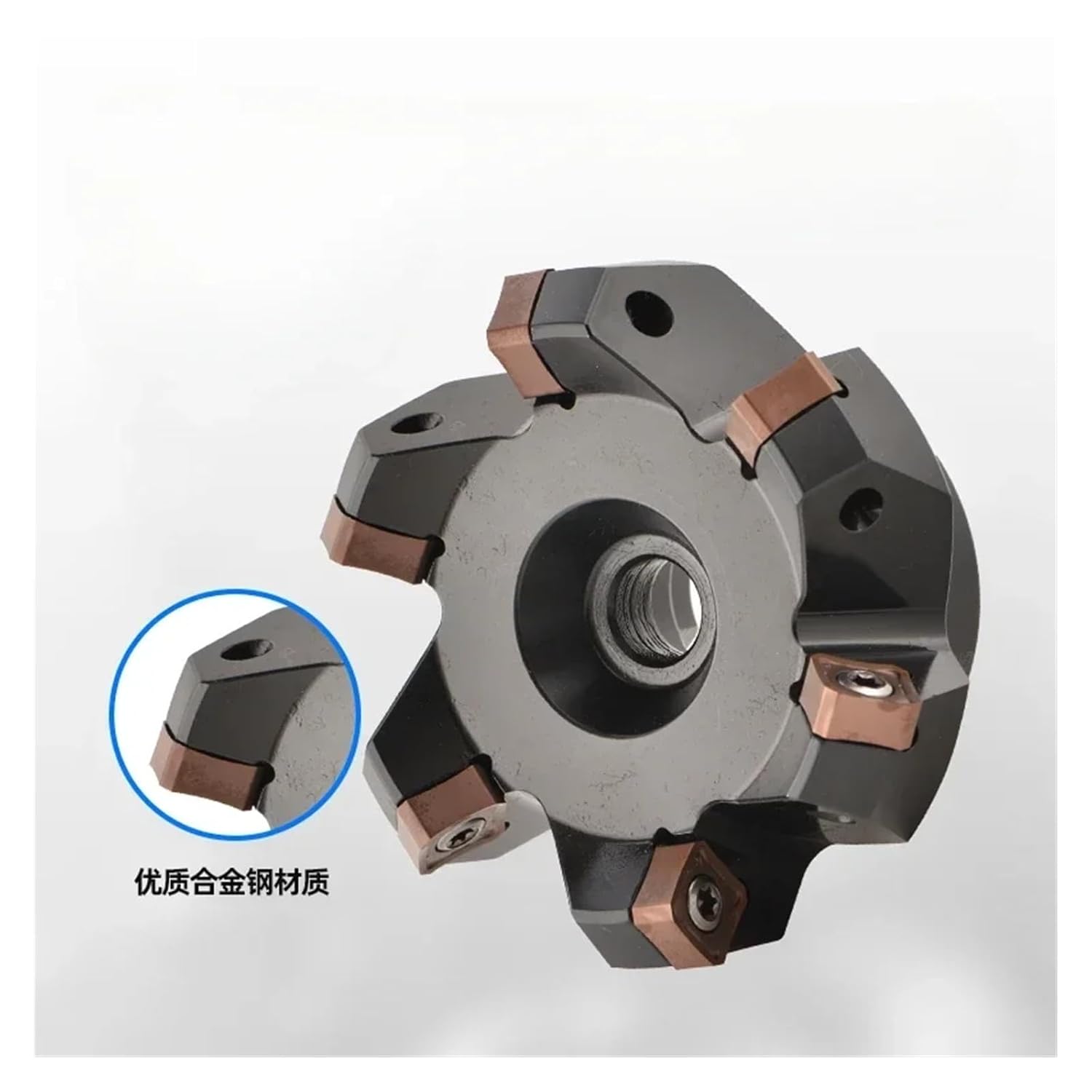 CNC Tool 45 Degree Rough Cutting Disc，Compatible for SNMX1205 Fast Feed Milling Cutter SNMX 45° SN12(SN12 250-60-14T)