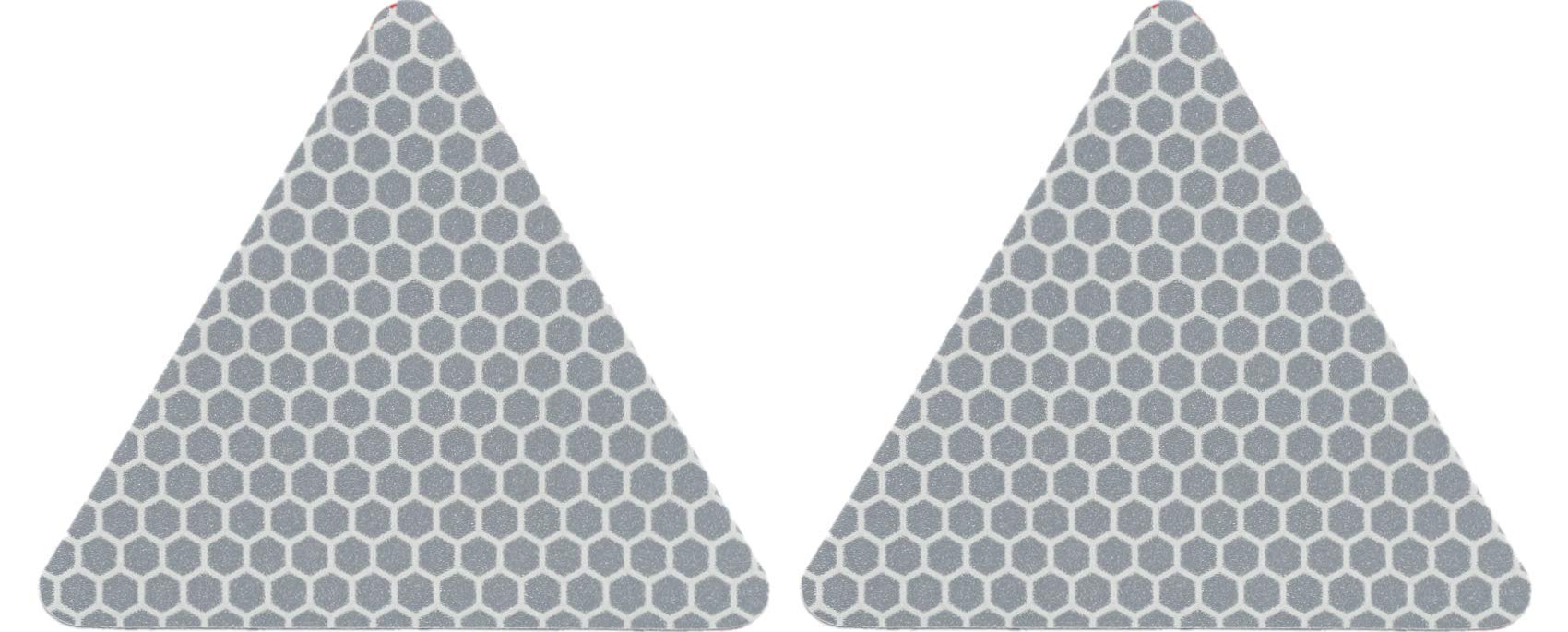 Quattroerre Refractive Sticker Triangles, White, Set of 2