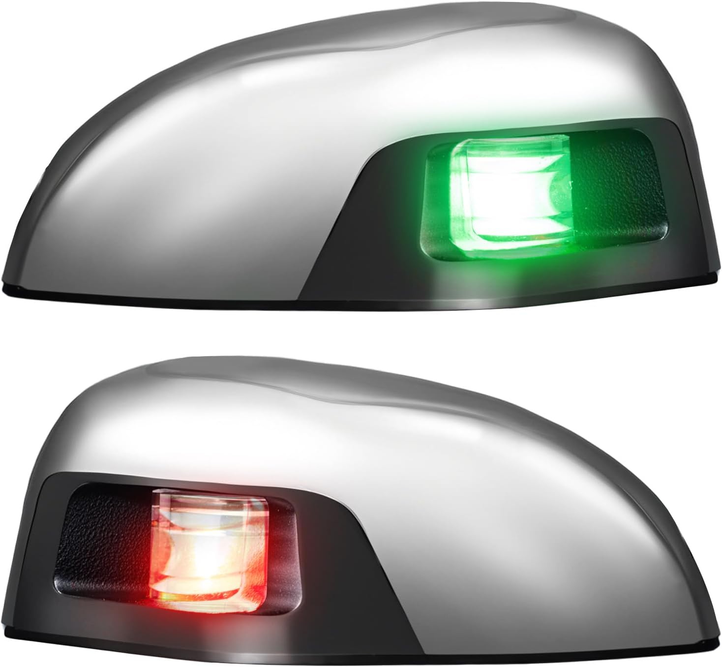 Pontoon Navigation Lights,Bow Lights for Boats LED;Boat Navigation Lights 1NM Red and Green 112.5 Degree Standard,Waterproof for Marine,Yacht