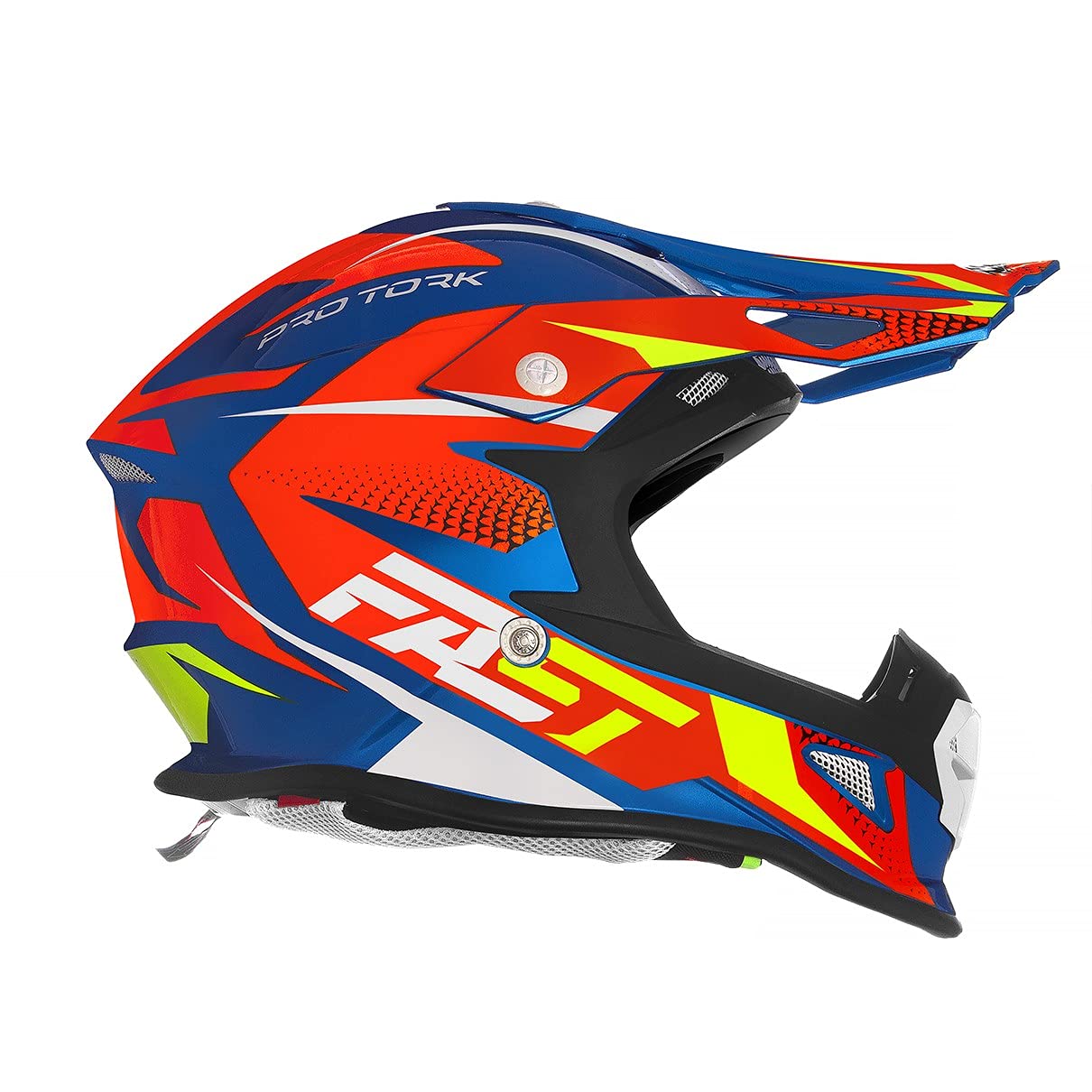 Capacete Motocross Fast Fantasy Limited Edition 60 Azul/Laranja 60