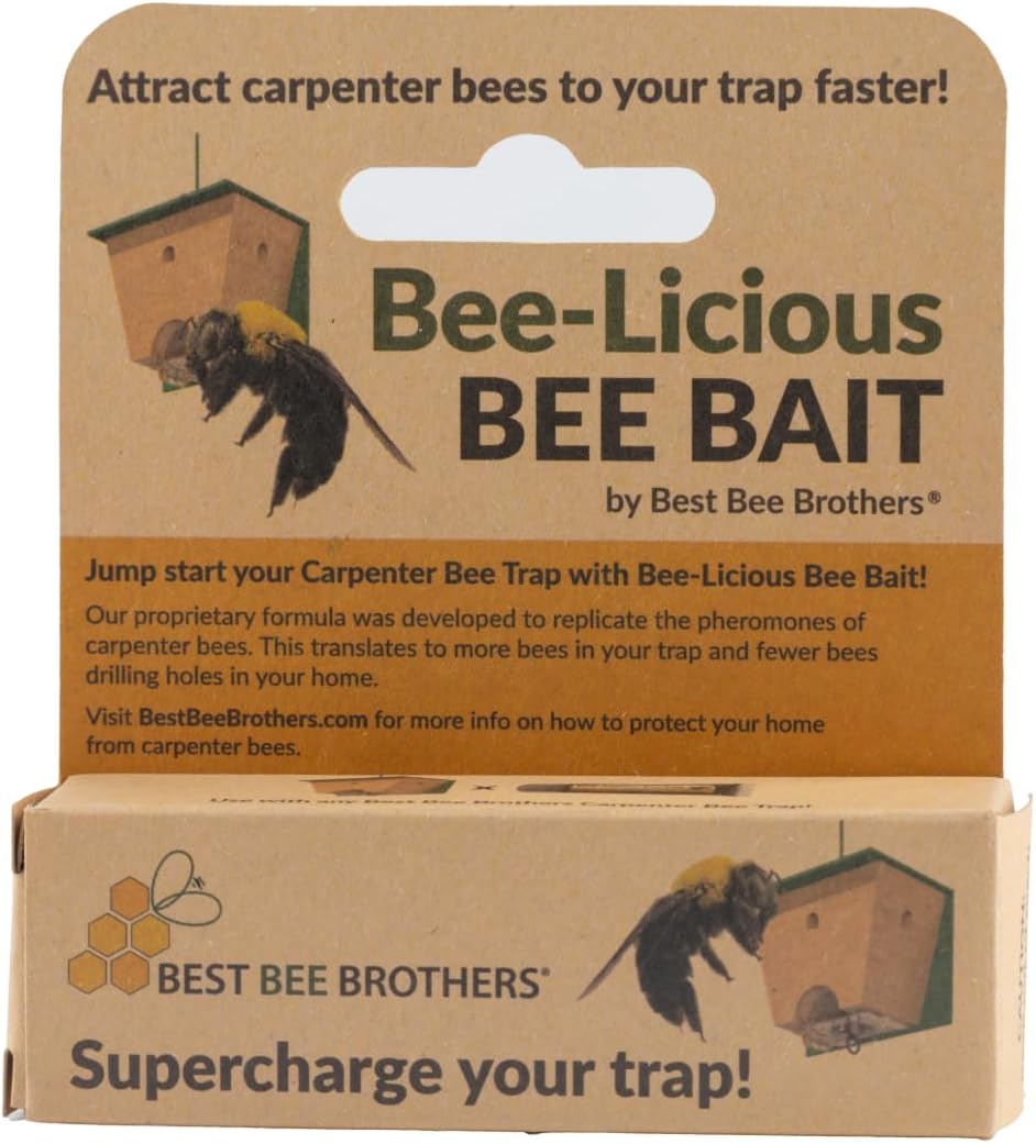 Bee-Licious Bee Bait All Natural Carpenter Bee Attracts More Carpenter Bees, 10ml - 1 Pack