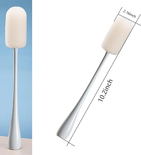 Vista 50 de 1 paquete de cepillo de silicona para botellas, cepillo limpiador de pajitas pequeñas, cepillos de limpieza de botellas de 9 pulgadas, cepillo