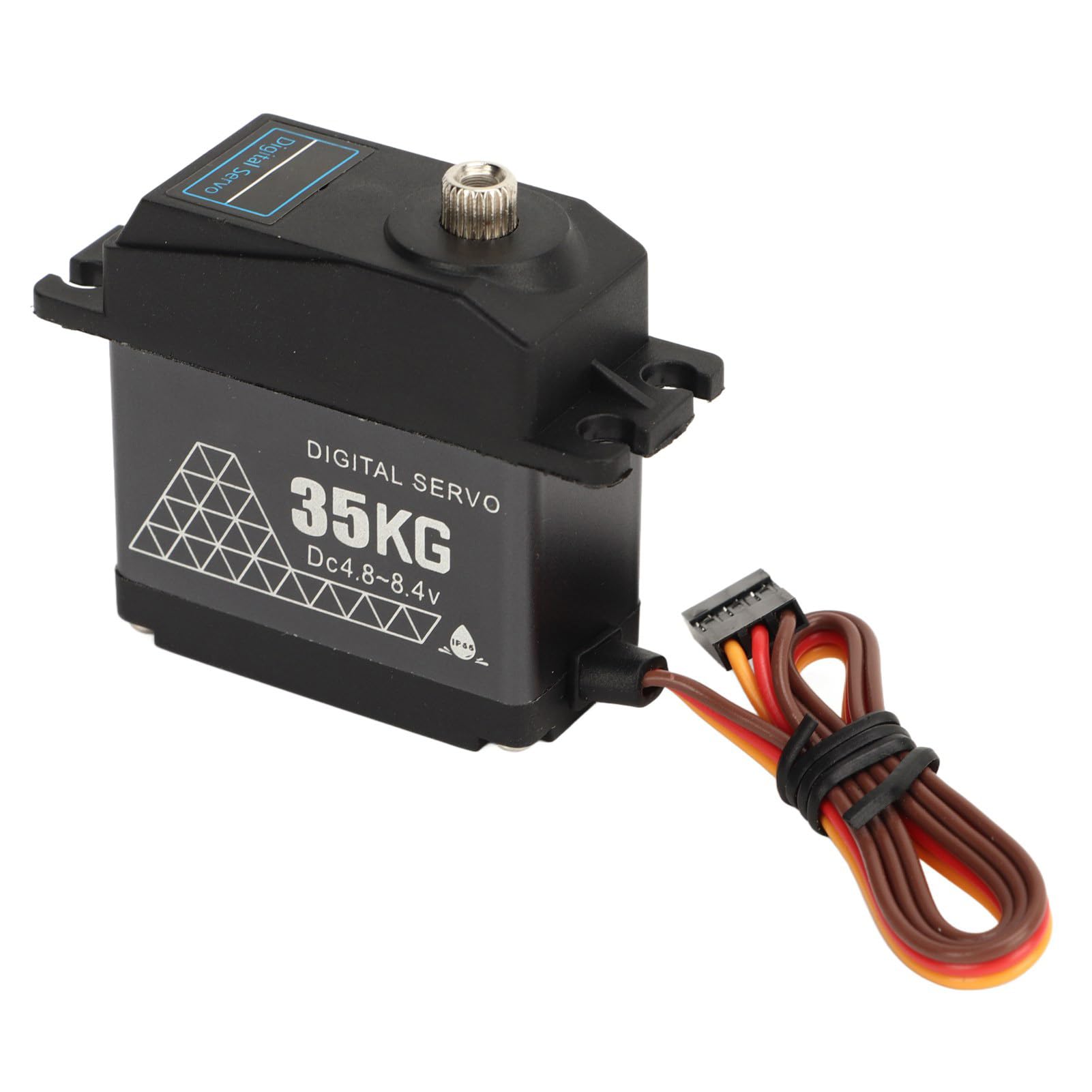 35 kg High Torsion RC Servo Digitales Metallservo, Motorservo für 1/8 1/10 1/12 RC Cars Roboter, Wasserdesign mit CNC-Aluminiumgehäuse und Doppelkugellagern, einstellbare Co