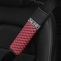 Vista 5 de zipelo - 2 piezas de fundas para cinturón de seguridad de auto, almohadillas de cuero transpirable para el hombro que protegen tu cuello