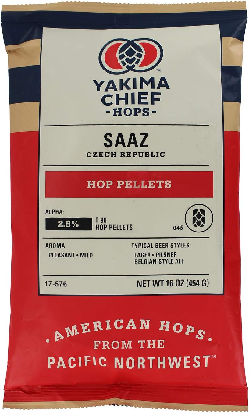 Hop Pellets, Imported, Czech Saaz - 1 lb./ 453.59 g Package: 16 oz.