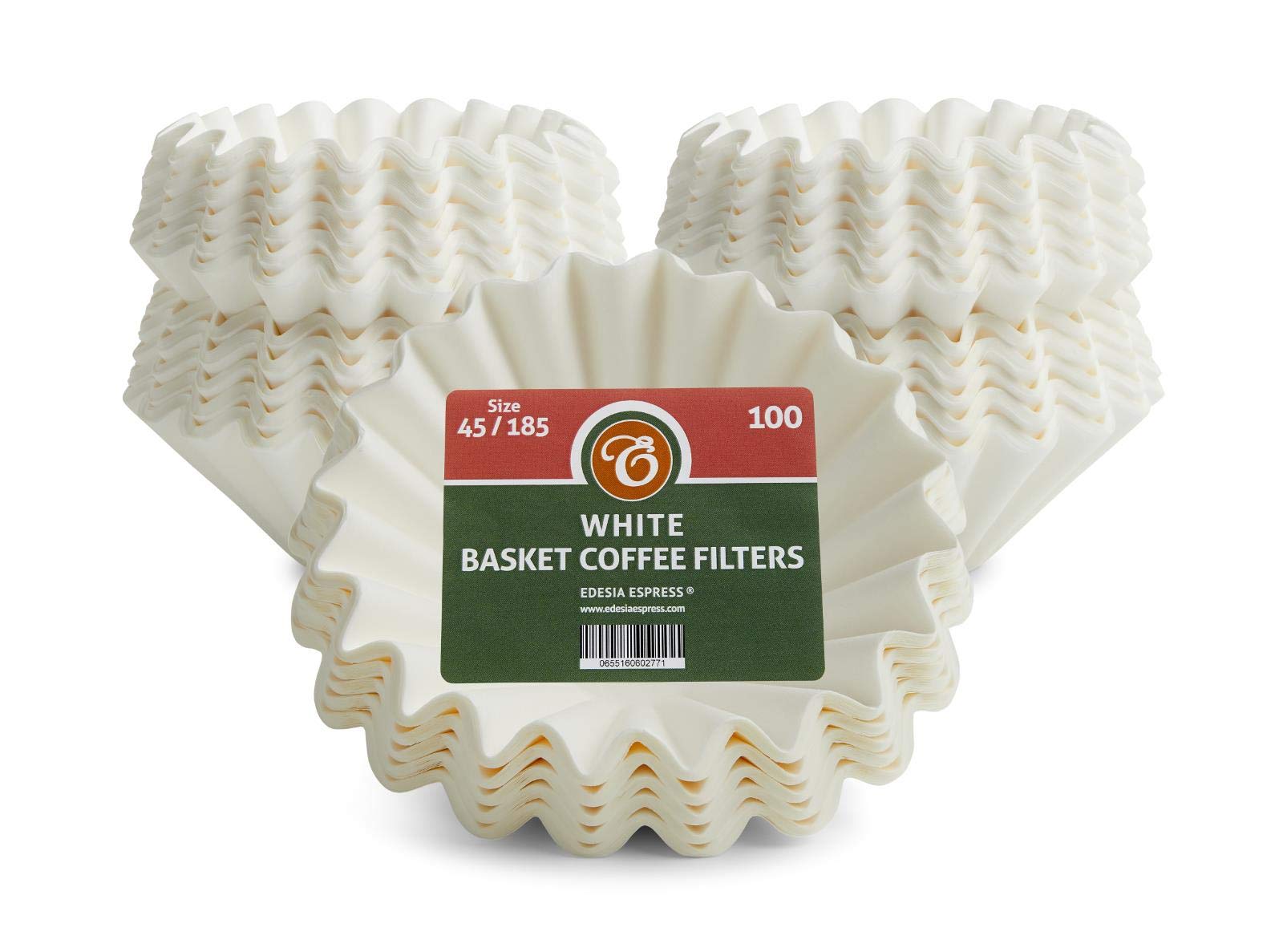 EDESIA ESPRESS - Korbfilterpapier Klein - 45/185mm - 4100 Stück - kompatibel mit Kalita Wave KWF-185